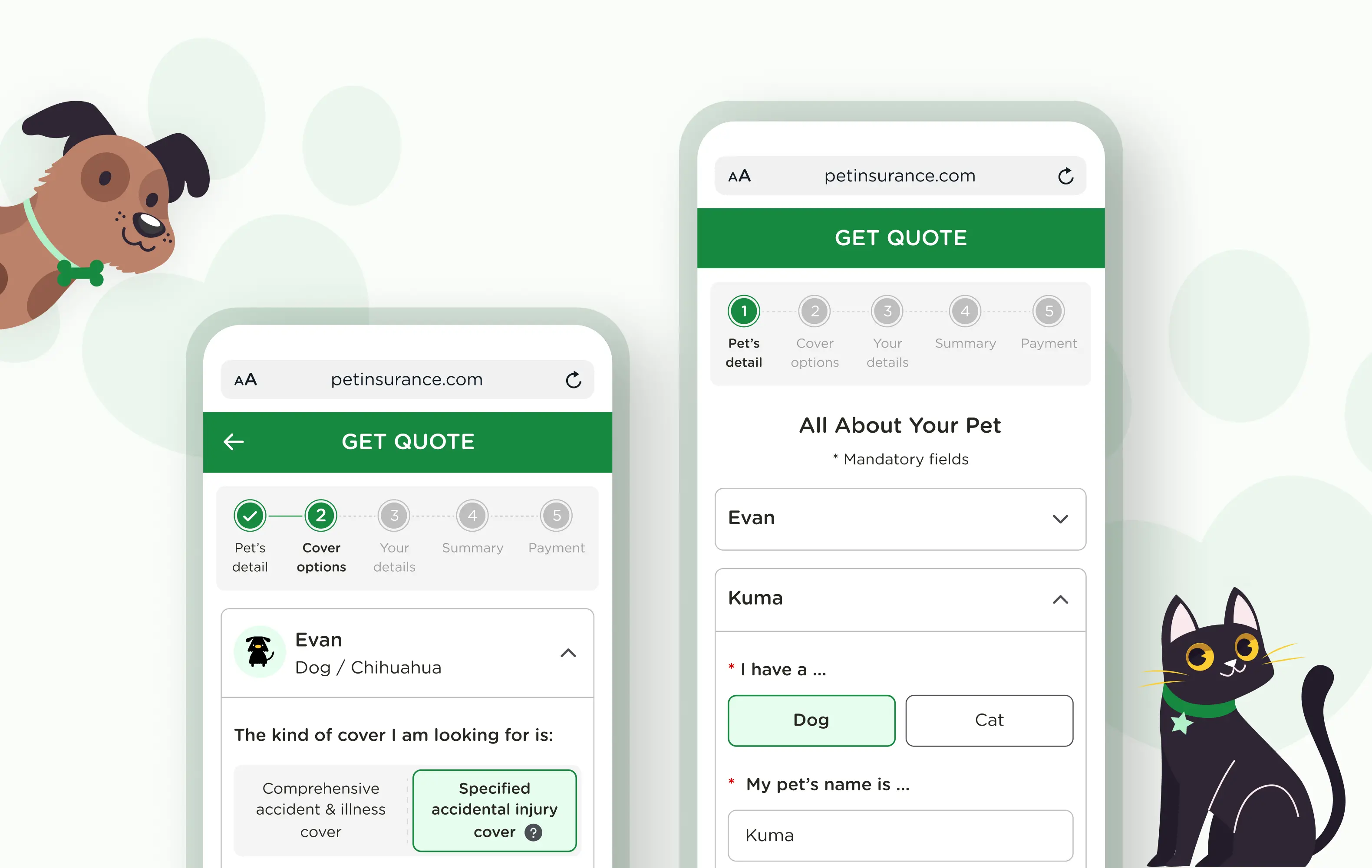 Pet Insurance Online Web Portal